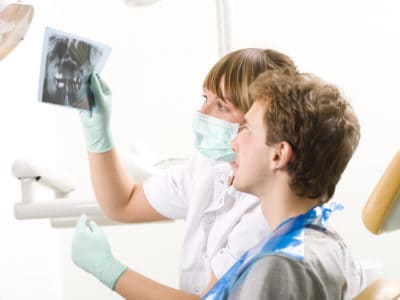 Caring dentist